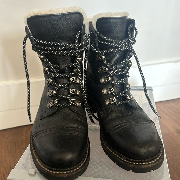 Frye Samantha Hiker Boot w/ Fur - Picture 2 of 5